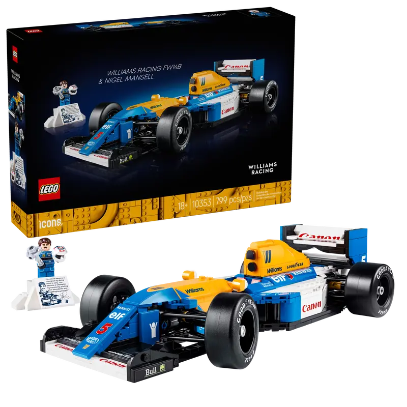 Williams Racing FW14B Nigel Mansell F1® LEGO ICONS Race Car