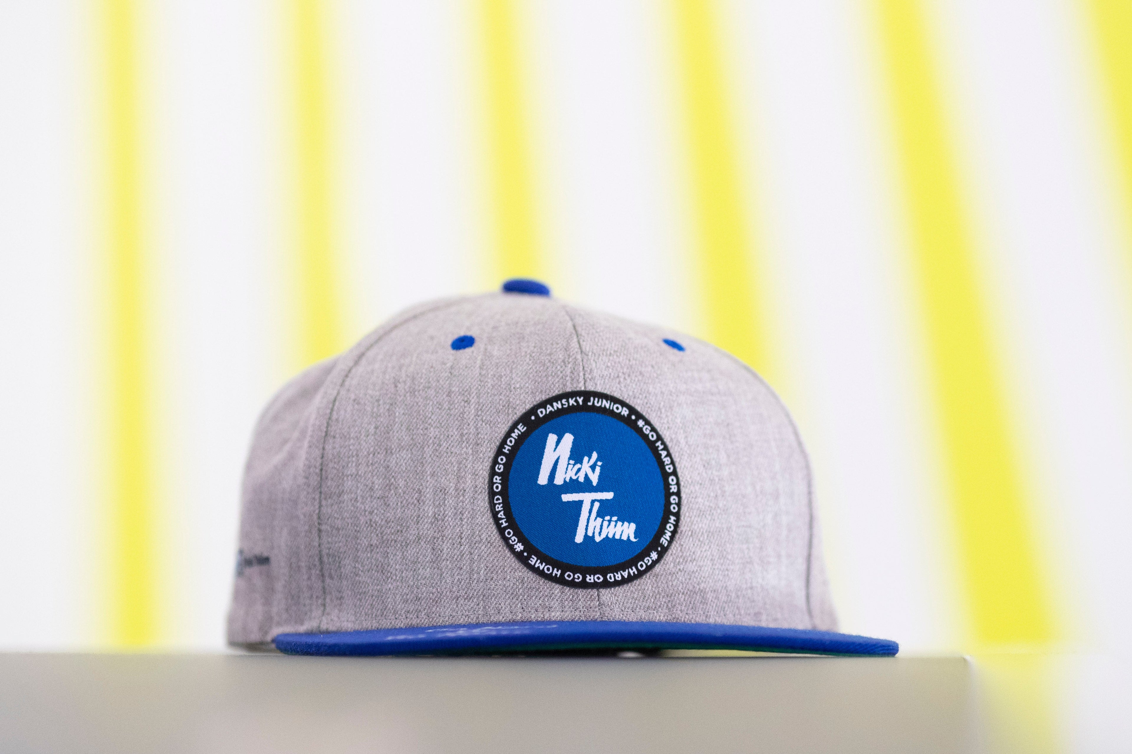 NICKI THIIM - GO HARD OR GO HOME - SNAPBACK 2019 - GREY/BLUE - ASTON MARTIN RACING