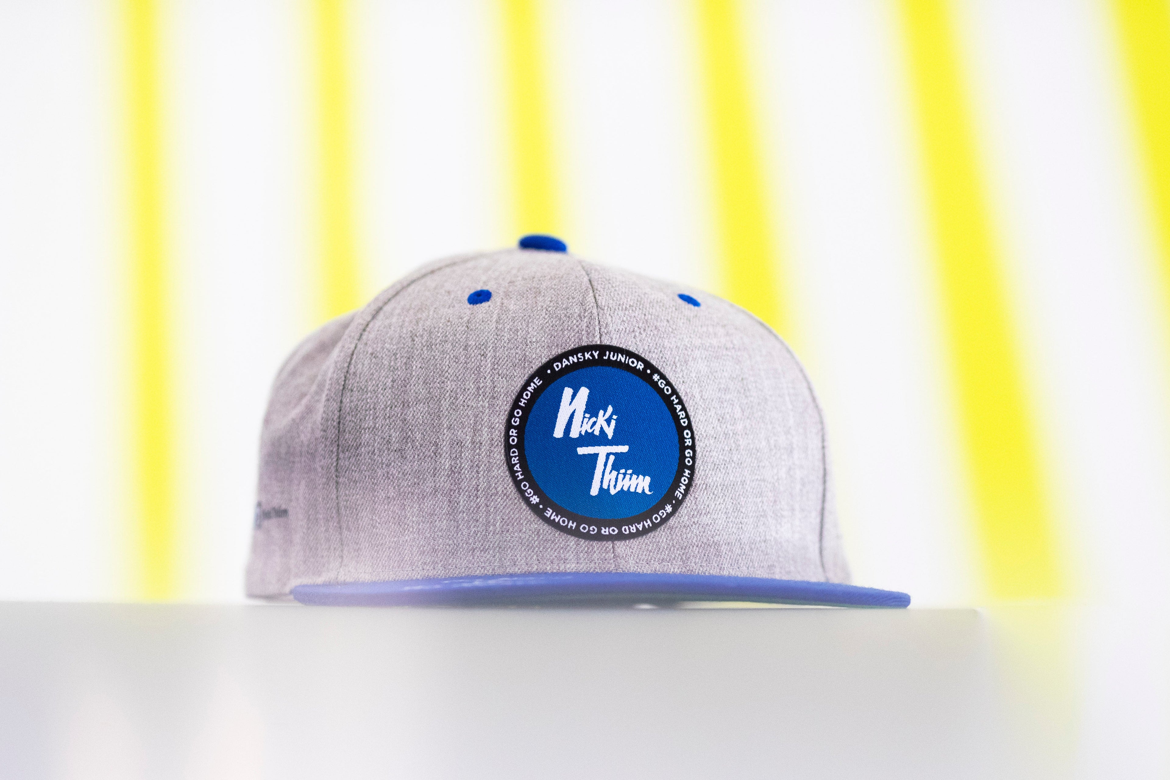 NICKI THIIM - GO HARD OR GO HOME - SNAPBACK 2019 - GREY/BLUE - ASTON MARTIN RACING