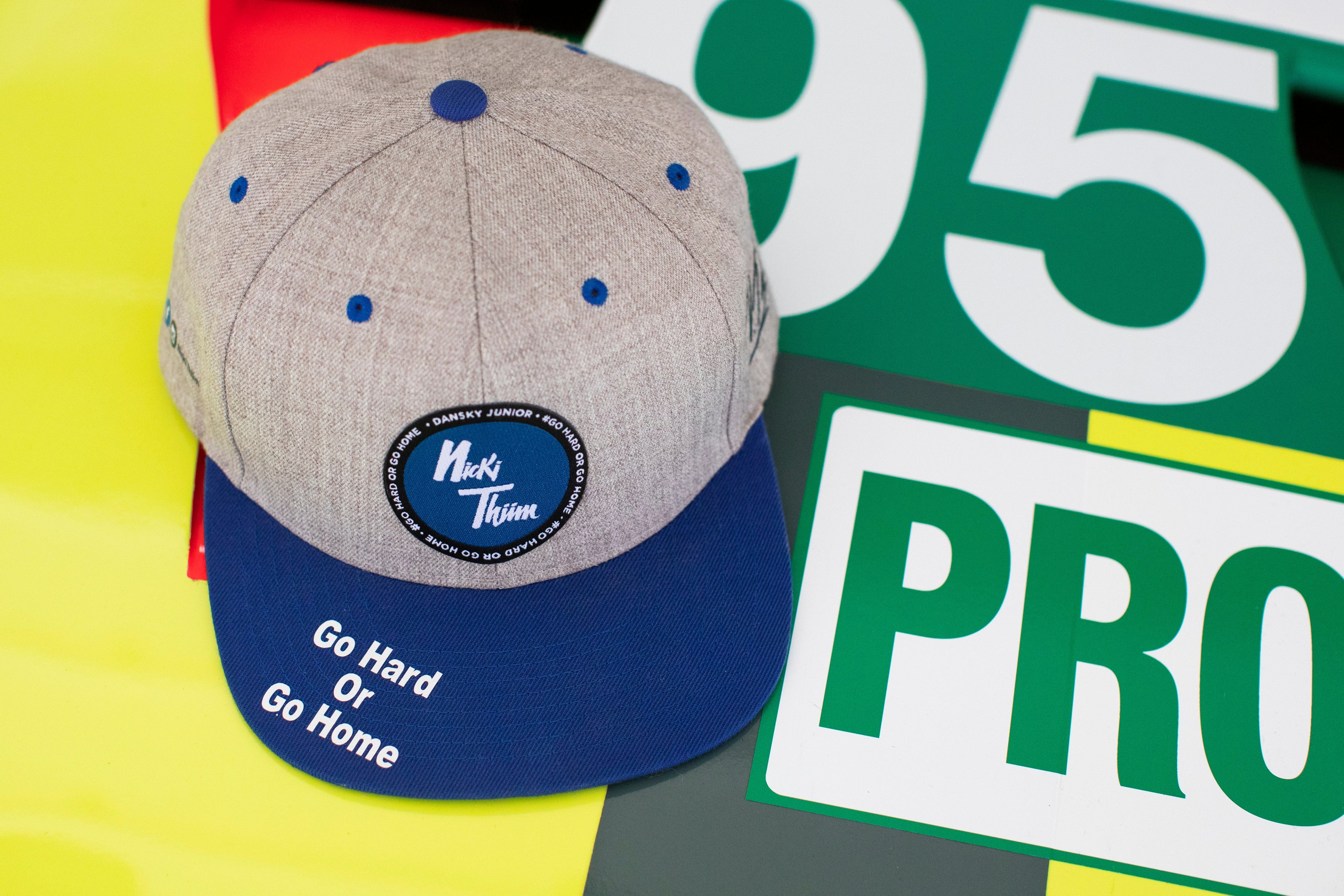 NICKI THIIM - GO HARD OR GO HOME - SNAPBACK 2019 - GREY/BLUE - ASTON MARTIN RACING