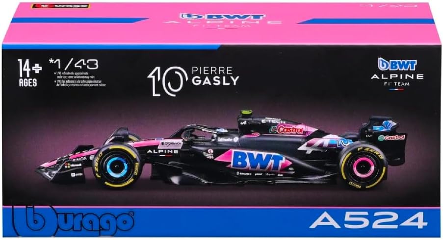 Alpine F1 Bburago Pierre Gasly Model Racing Car 2024