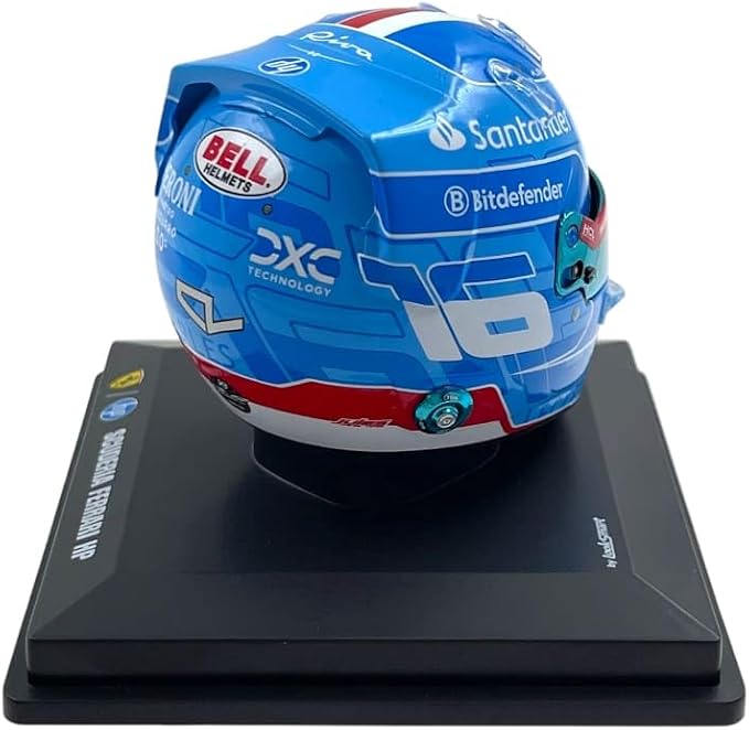 Scuderia Ferrari F1 Official LookSmart Charles Leclerc Miami GP 1/5 Scale Mini Helmet 2024