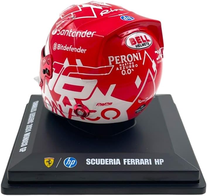 Scuderia Ferrari F1 Official LookSmart Charles Leclerc Monaco Winner 1/5 Scale Mini Helmet 2024