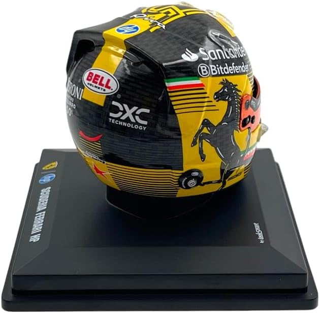 Scuderia Ferrari F1 Official LookSmart Carlos Sainz Italian GP 1/5 Scale Mini Helmet 2024
