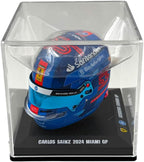 Scuderia Ferrari F1 Official LookSmart Carlos Sainz Miami GP 1/5 Scale Mini Helmet 2024