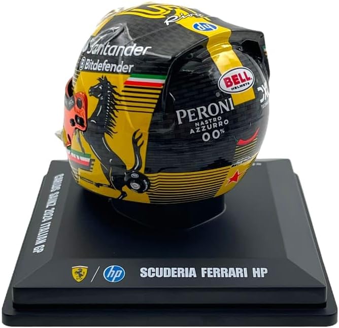 Scuderia Ferrari F1 Official LookSmart Carlos Sainz Italian GP 1/5 Scale Mini Helmet 2024