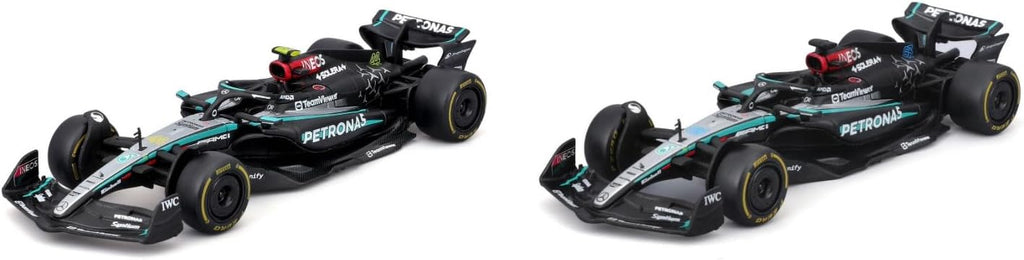 Mercedes AMG Petronas F1 Two Car Set 1/43 Scale Model Racing Car