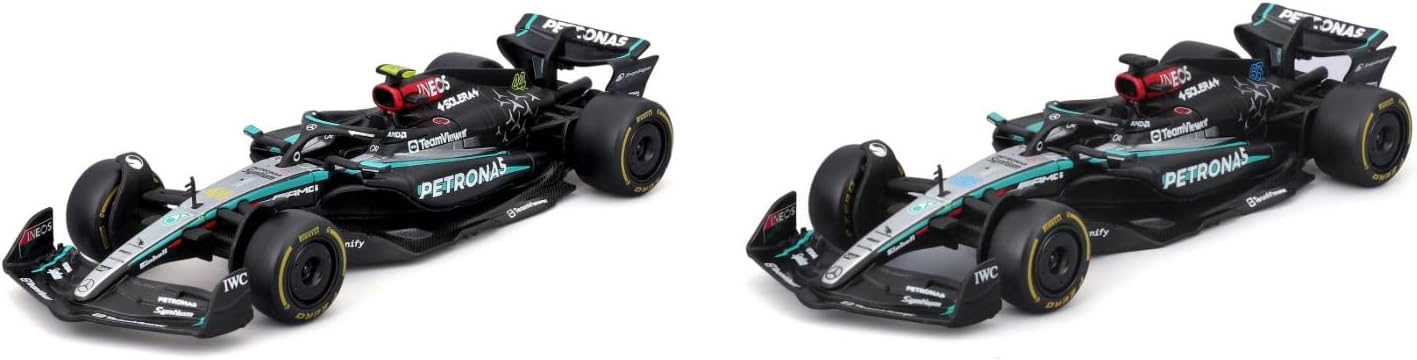 Mercedes AMG Petronas F1 Two Car Set 1/43 Scale Model Racing Car