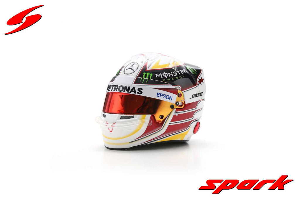 Mercedes AMG Petronas Lewis Hamilton 1/5 Scale Mini Helmet USA Champion 2015