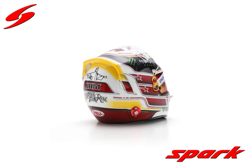 Mercedes AMG Petronas Lewis Hamilton 1/5 Scale Mini Helmet Mexico 2018