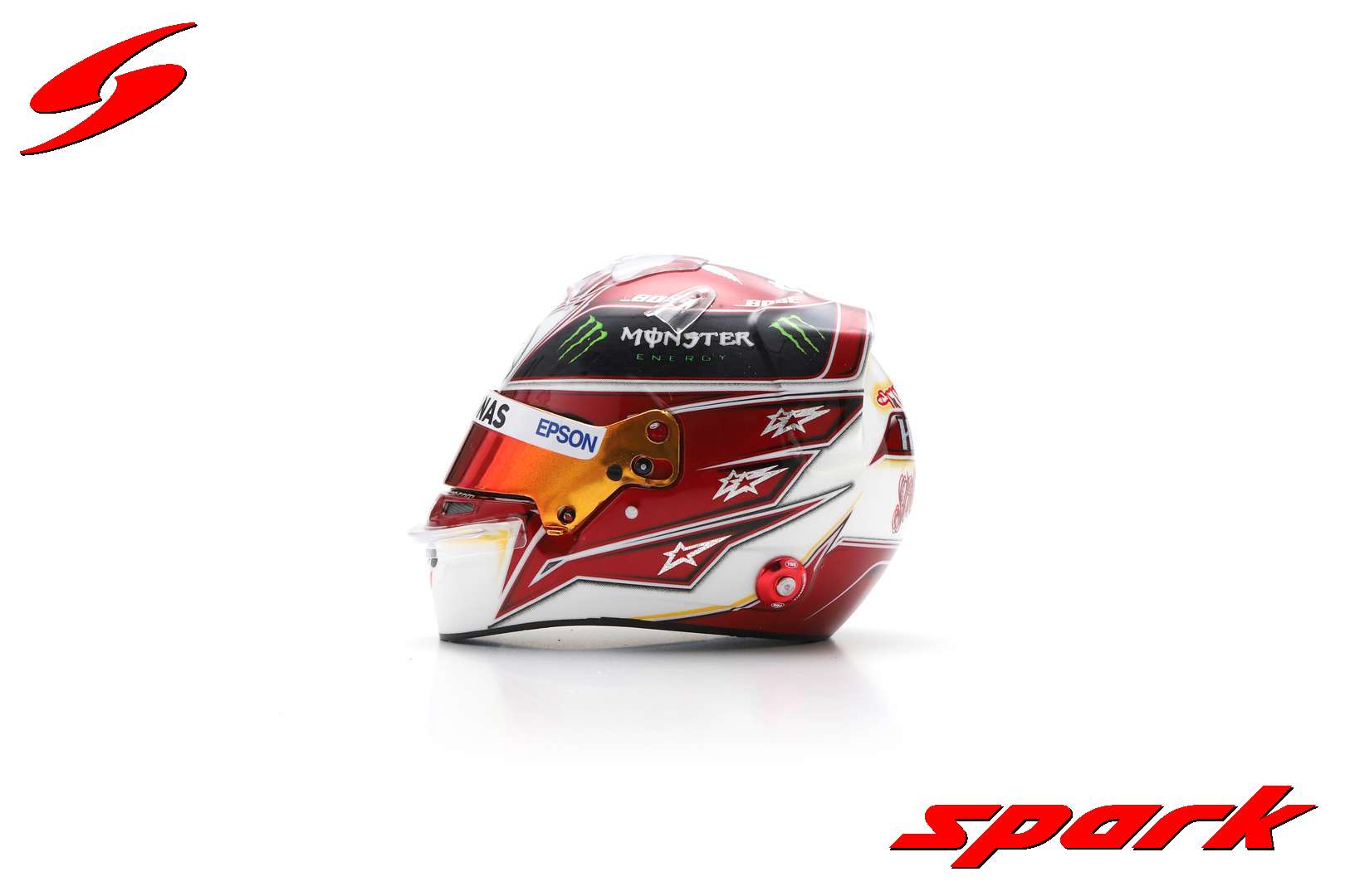 Mercedes AMG Petronas Lewis Hamilton 1/5 Scale Mini Helmet USA GP 2019