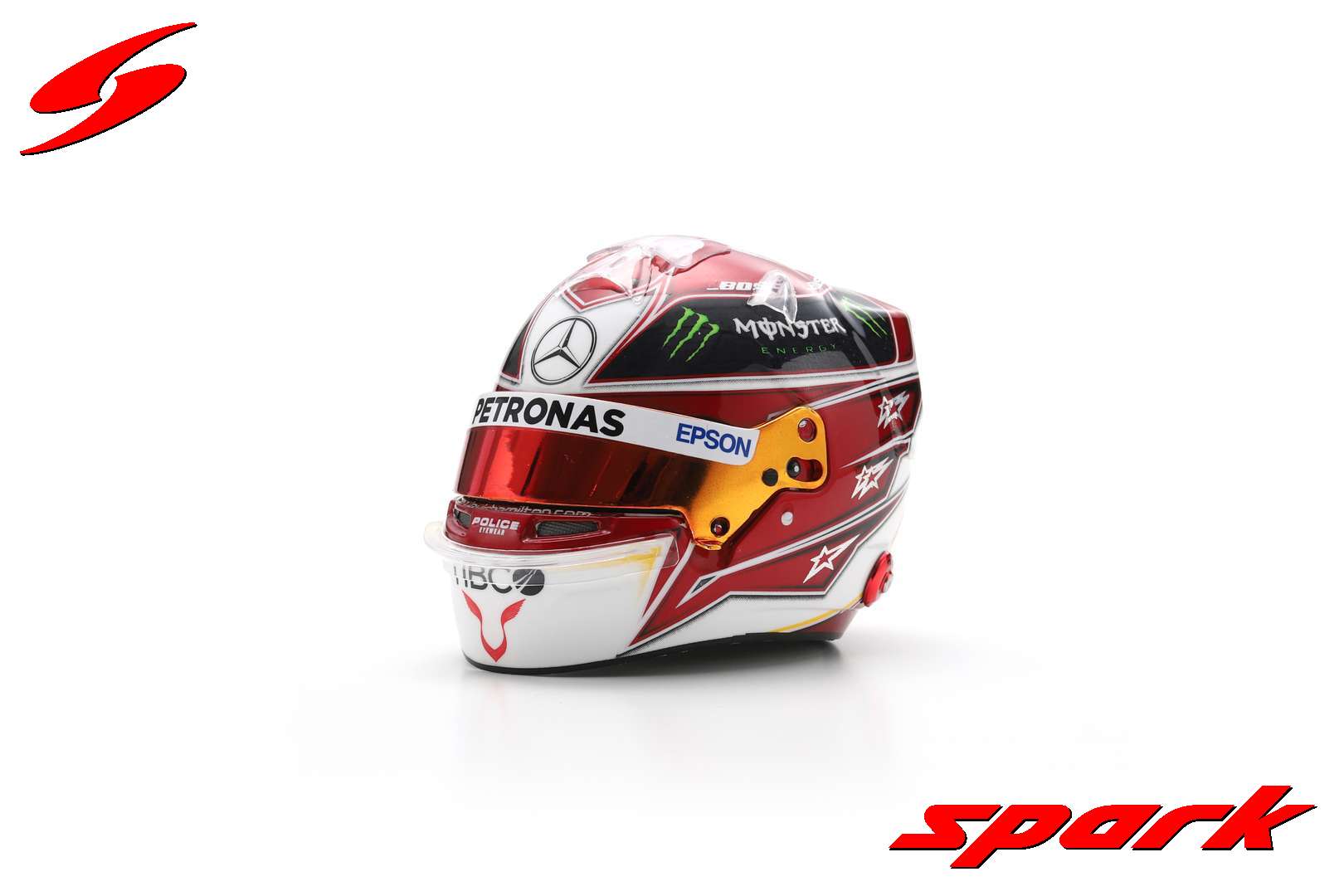 Mercedes AMG Petronas Lewis Hamilton 1/5 Scale Mini Helmet USA GP 2019