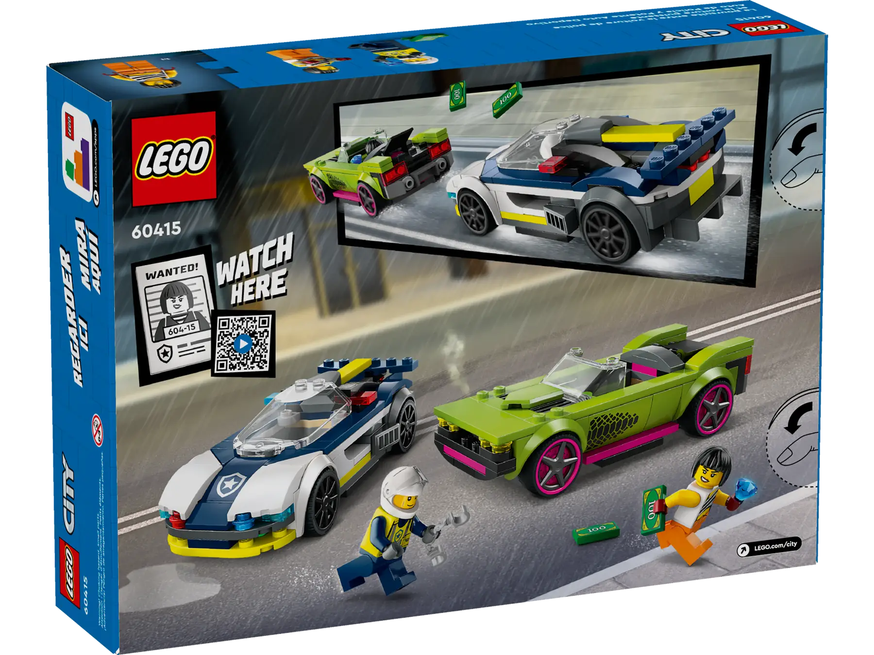 Police Car and Muscle Car Chase X Lego City 60415
