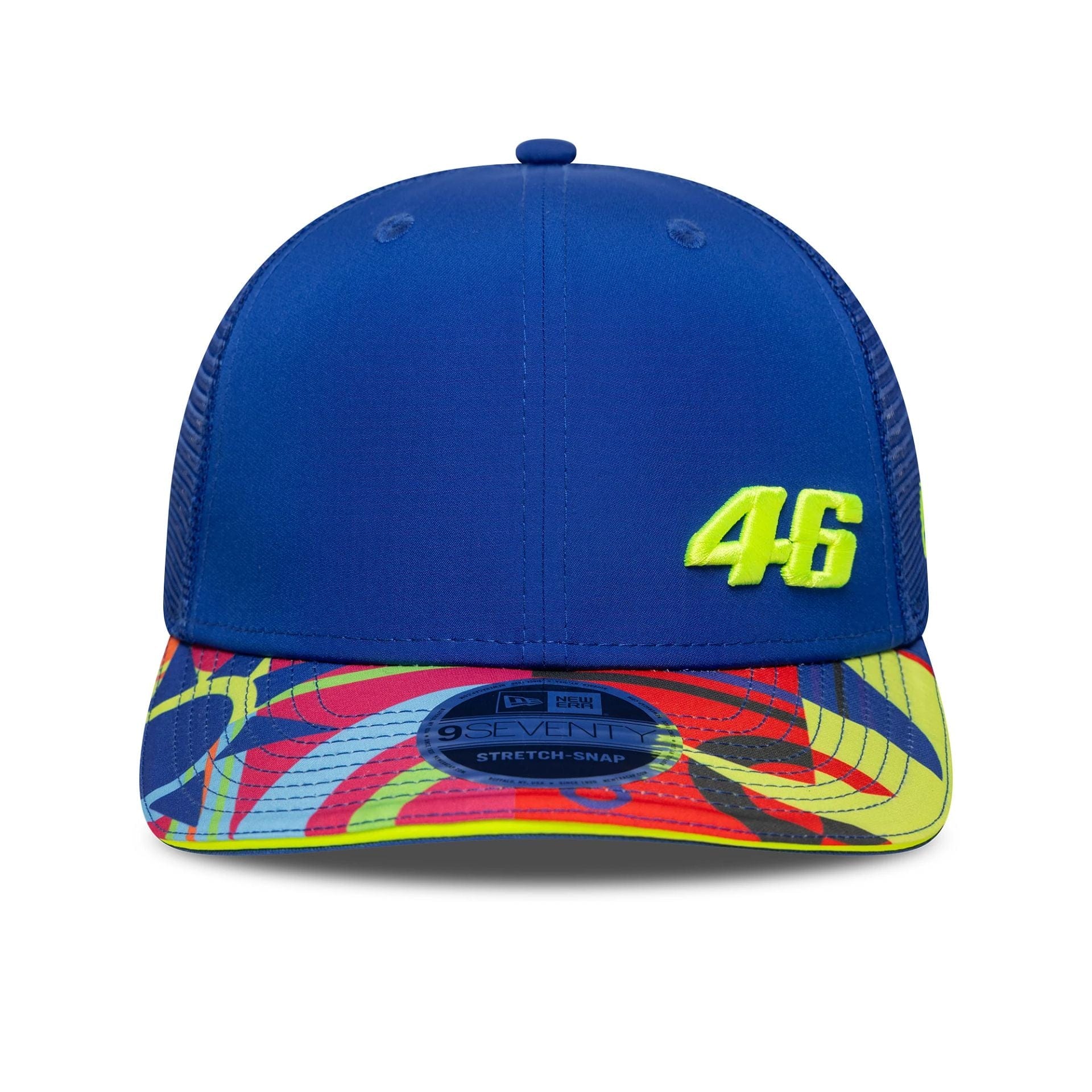VR46 Valentino Rossi New Era Vale Stretch Snapback Trucker Baseball Cap