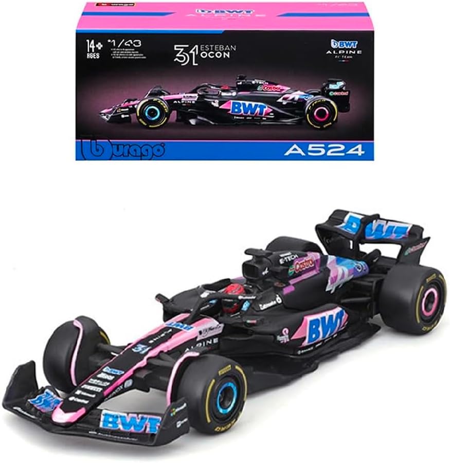 Alpine F1 Bburago Esteban Ocon Model Racing Car 2024