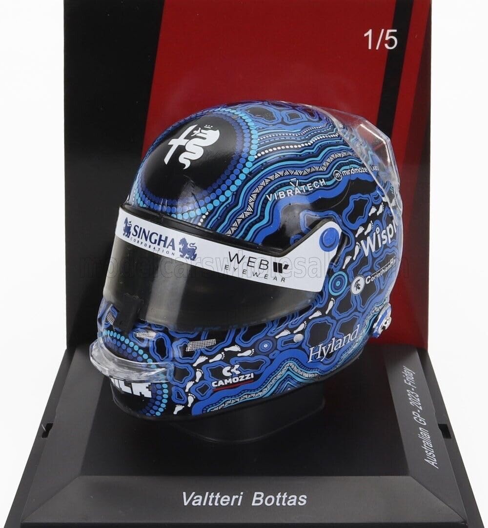 Alfa Romeo F1 Team Spark Model Valtteri Bottas Australian GP 1/5 Scale Mini Helmet 2023
