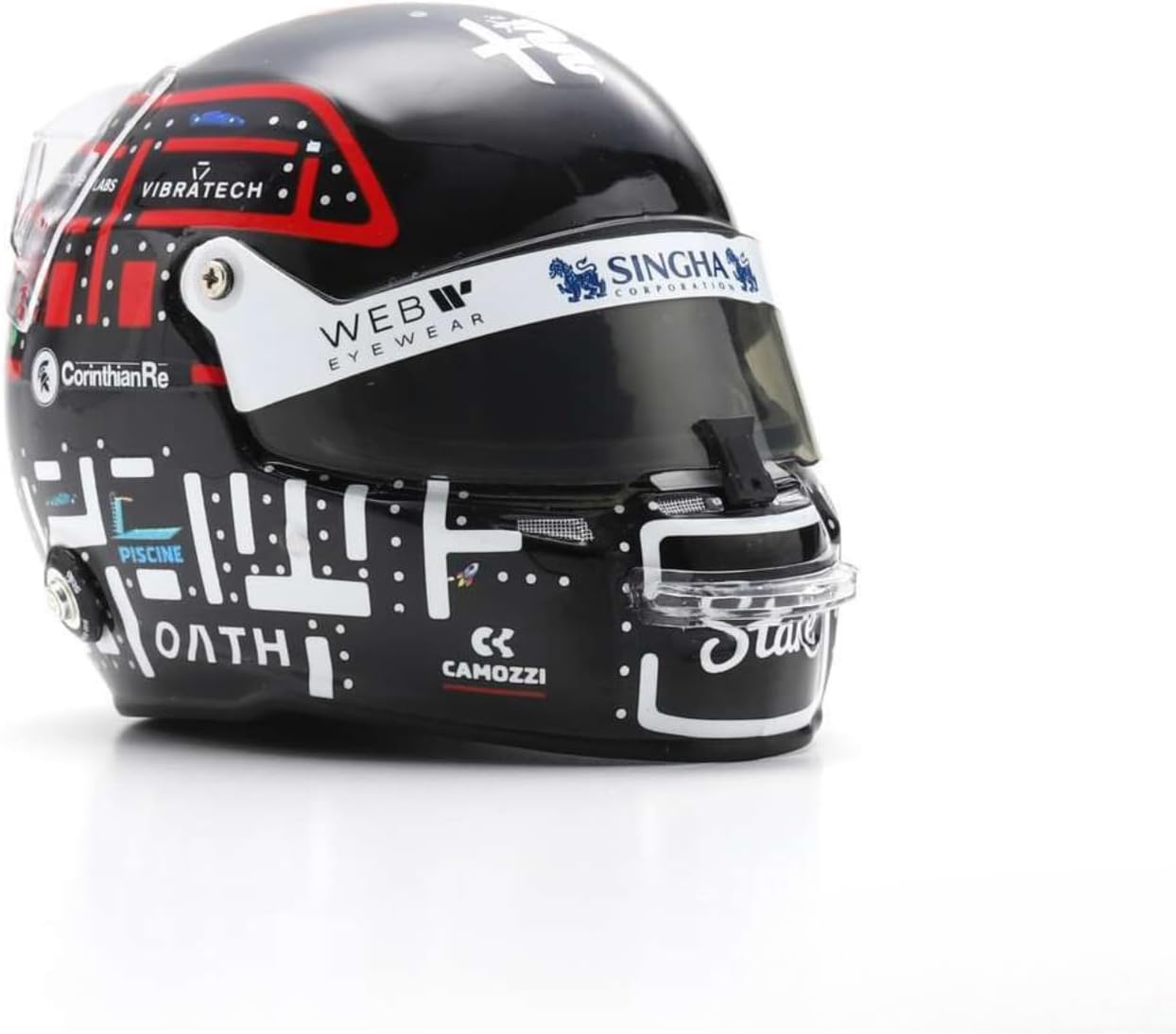 Alfa Romeo F1 Team Spark Model Valtteri Bottas Monaco GP 1/5 Scale Mini Helmet 2023