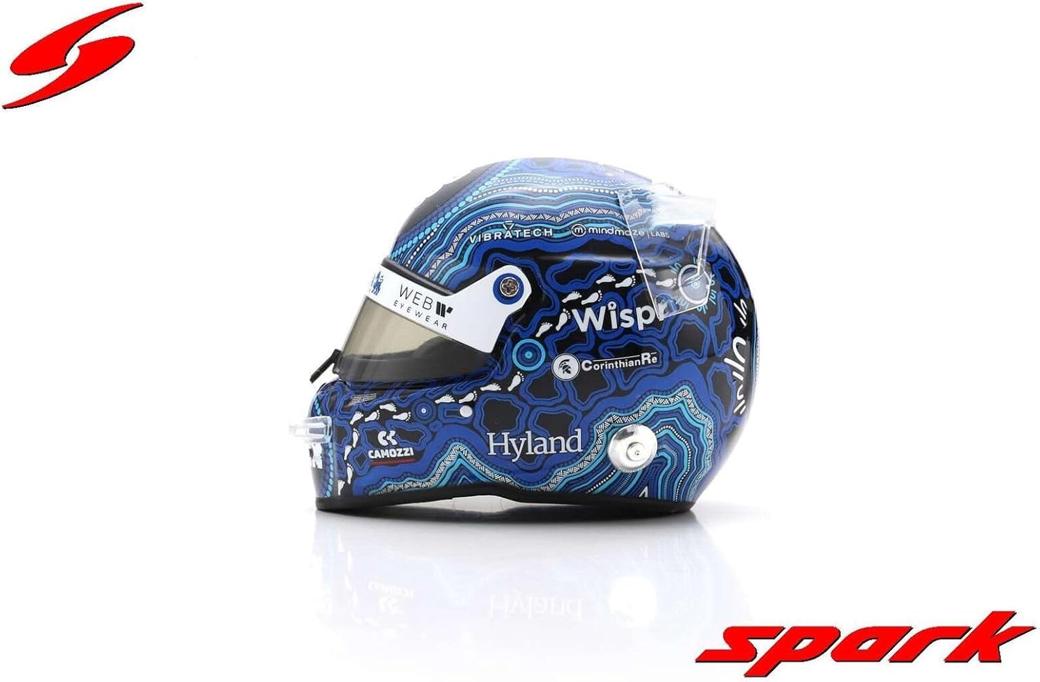 Alfa Romeo F1 Team Spark Model Valtteri Bottas Australian GP 1/5 Scale Mini Helmet 2023