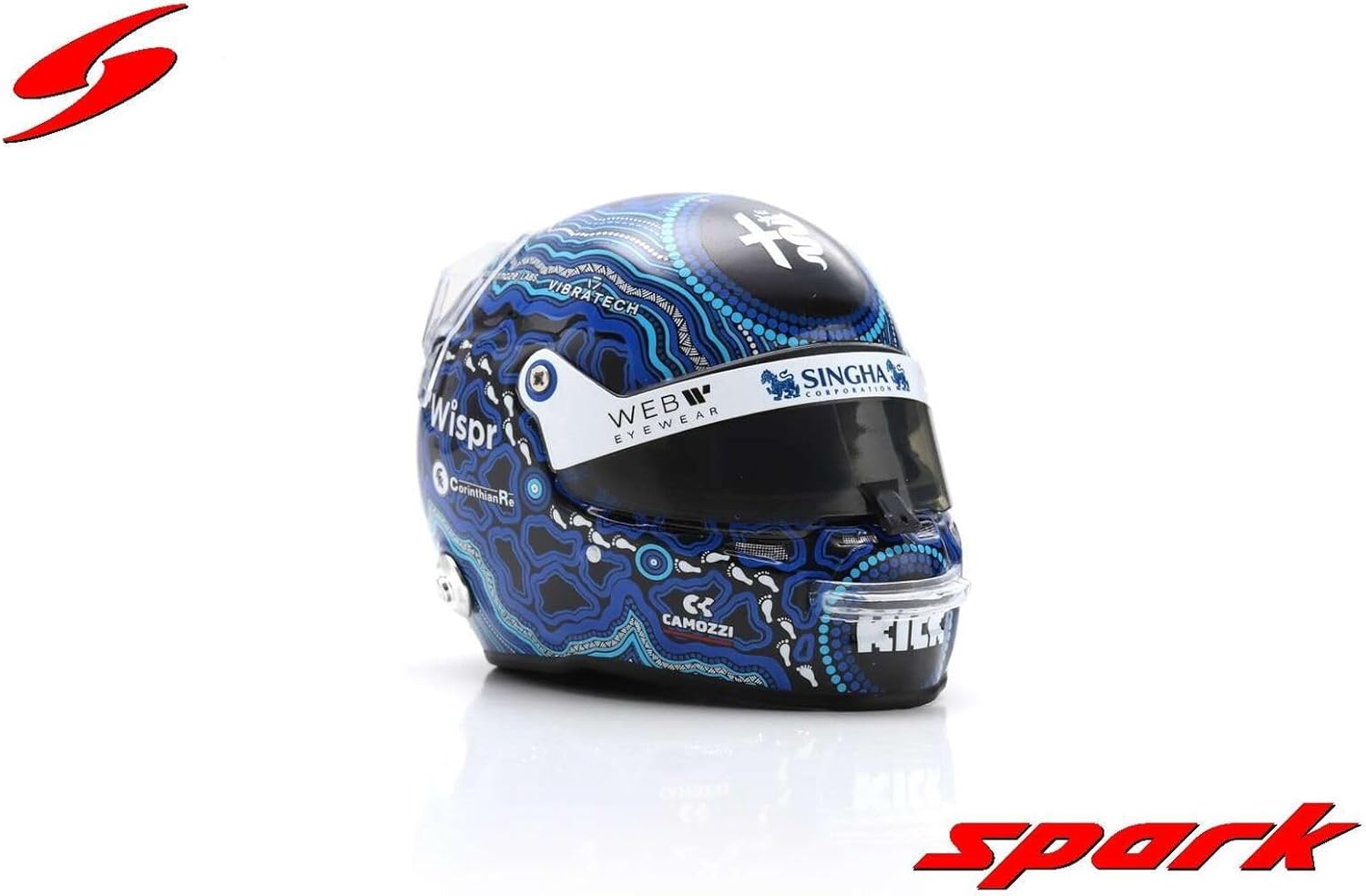 Alfa Romeo F1 Team Spark Model Valtteri Bottas Australian GP 1/5 Scale Mini Helmet 2023