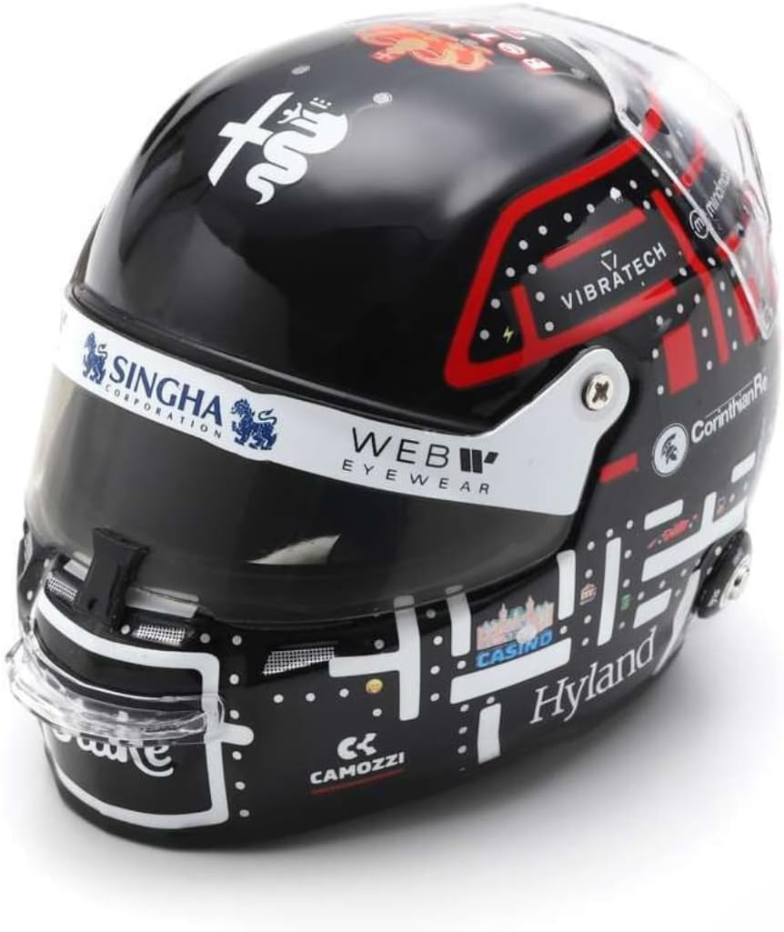 Alfa Romeo F1 Team Spark Model Valtteri Bottas Monaco GP 1/5 Scale Mini Helmet 2023
