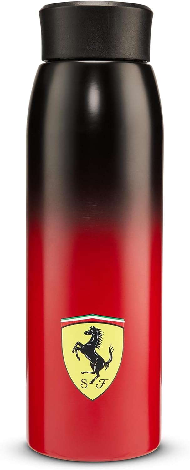 Scuderia Ferrari F1 Logo Stainless Steel Water Bottle