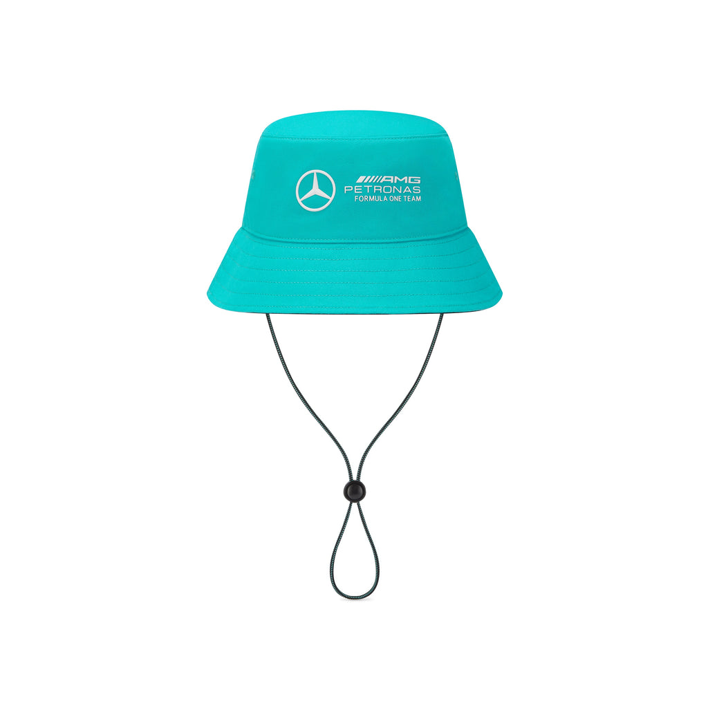 Mercedes AMG Petronas 3D Team Logo Teal Blue Bucket Hat