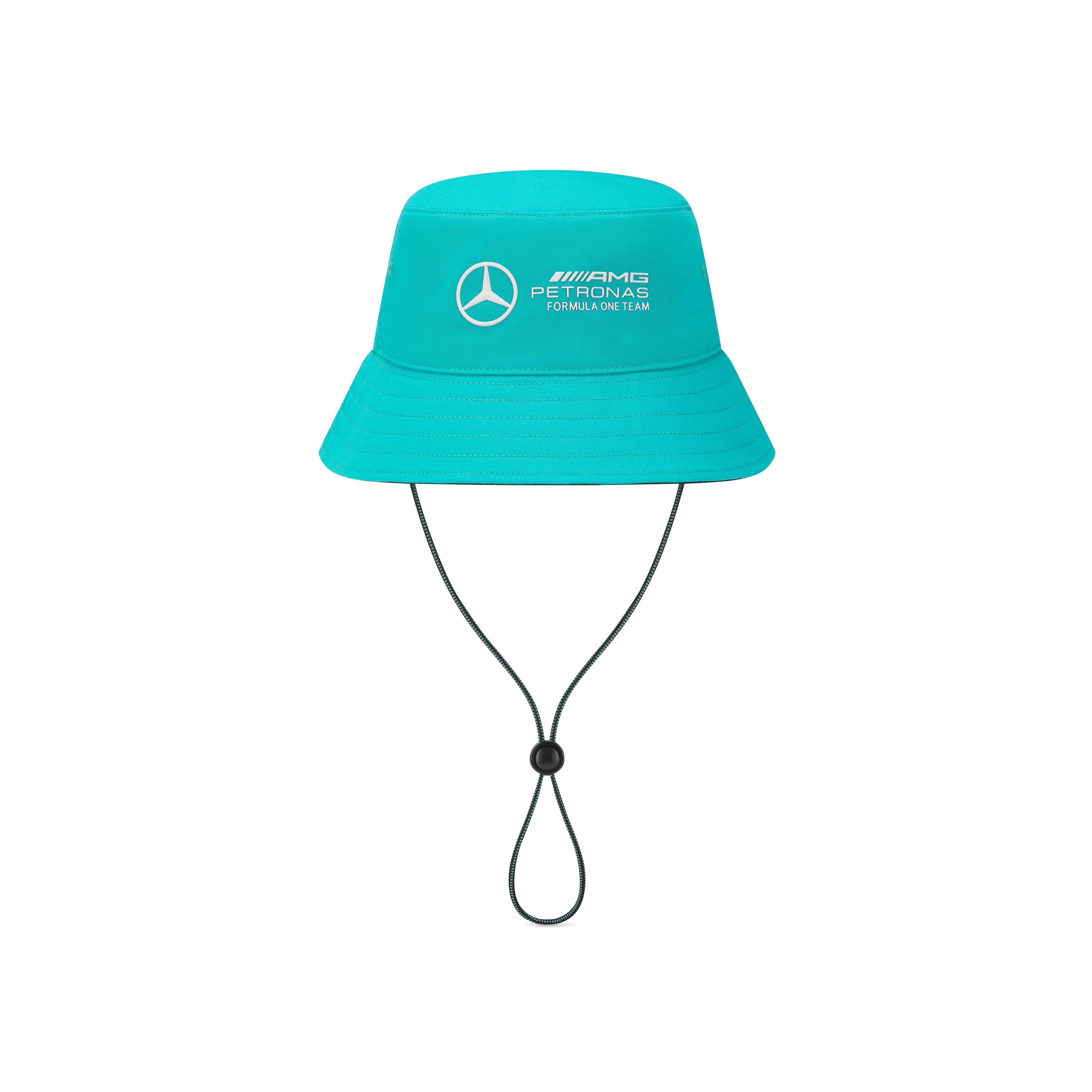 Mercedes AMG Petronas 3D Team Logo Teal Blue Bucket Hat