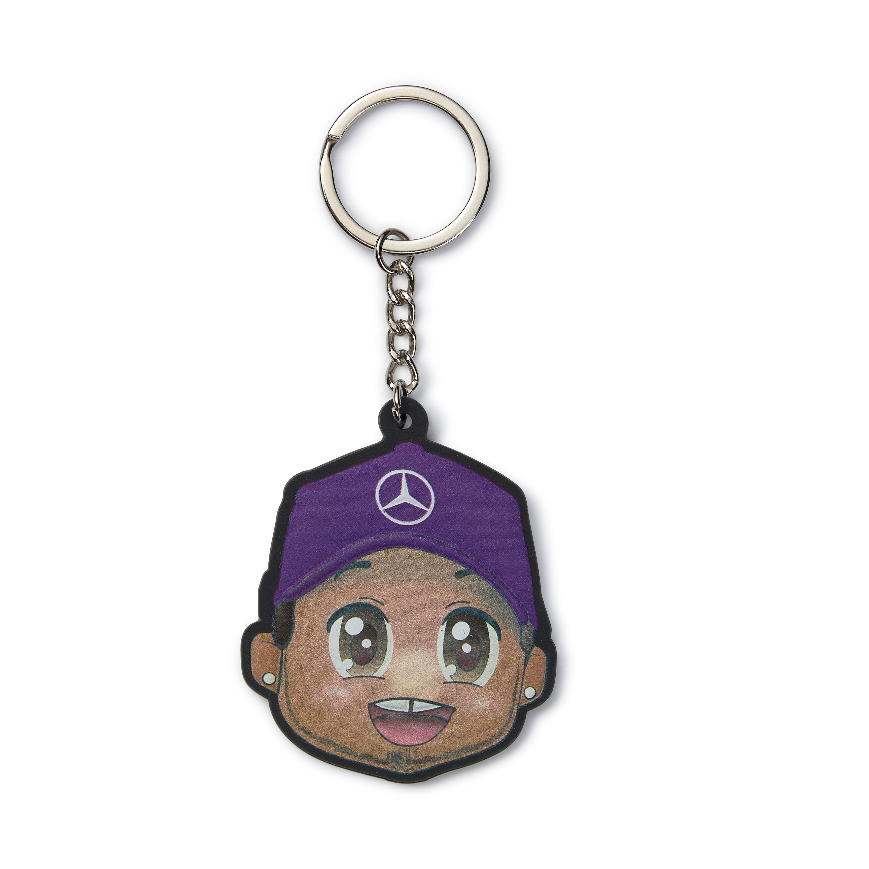 Mercedes AMG Petronas F1 Team Lewis Hamilton Caricature Keyring
