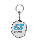 Mercedes AMG Petronas F1 Team George Russell Caricature Keyring