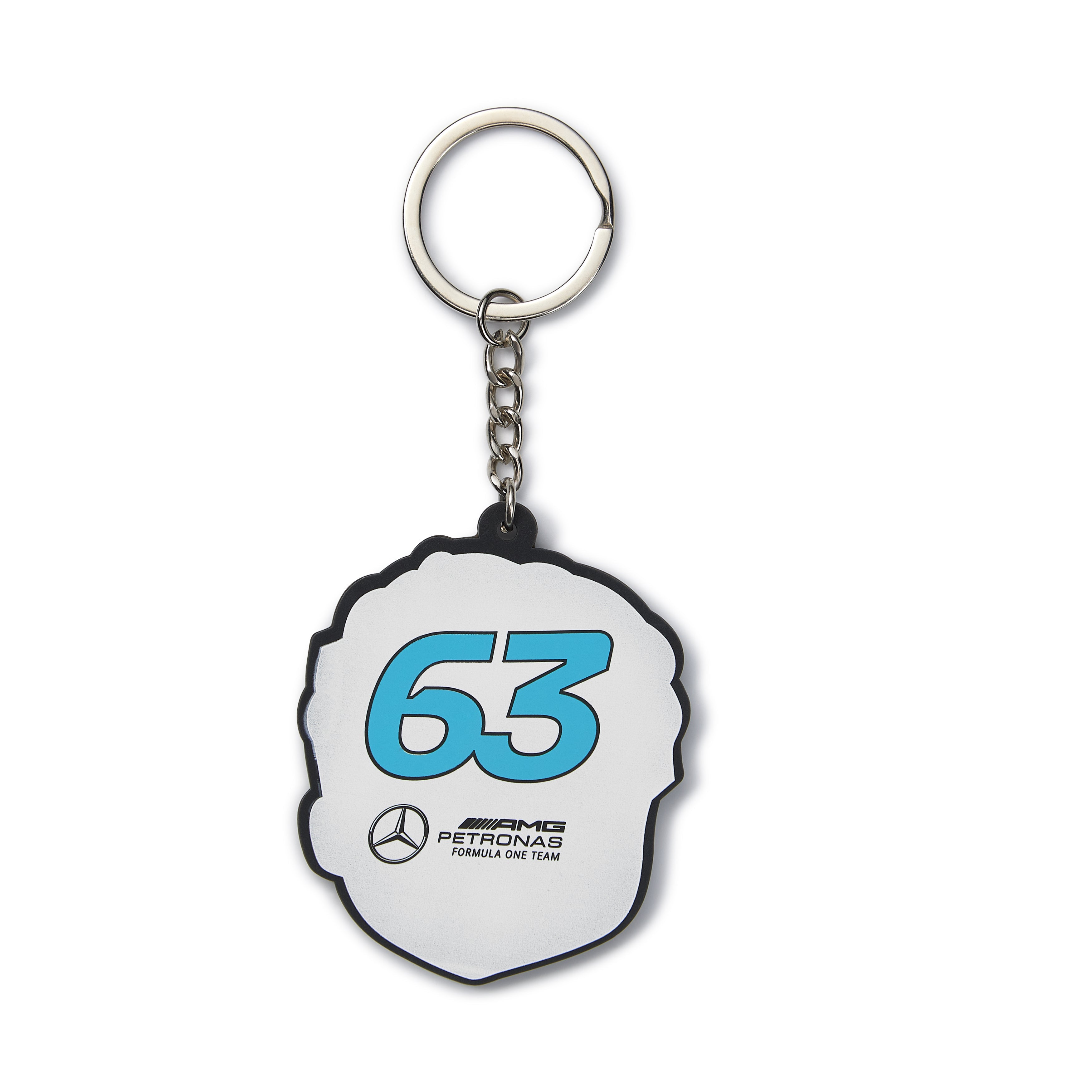 Mercedes AMG Petronas F1 Team George Russell Caricature Keyring