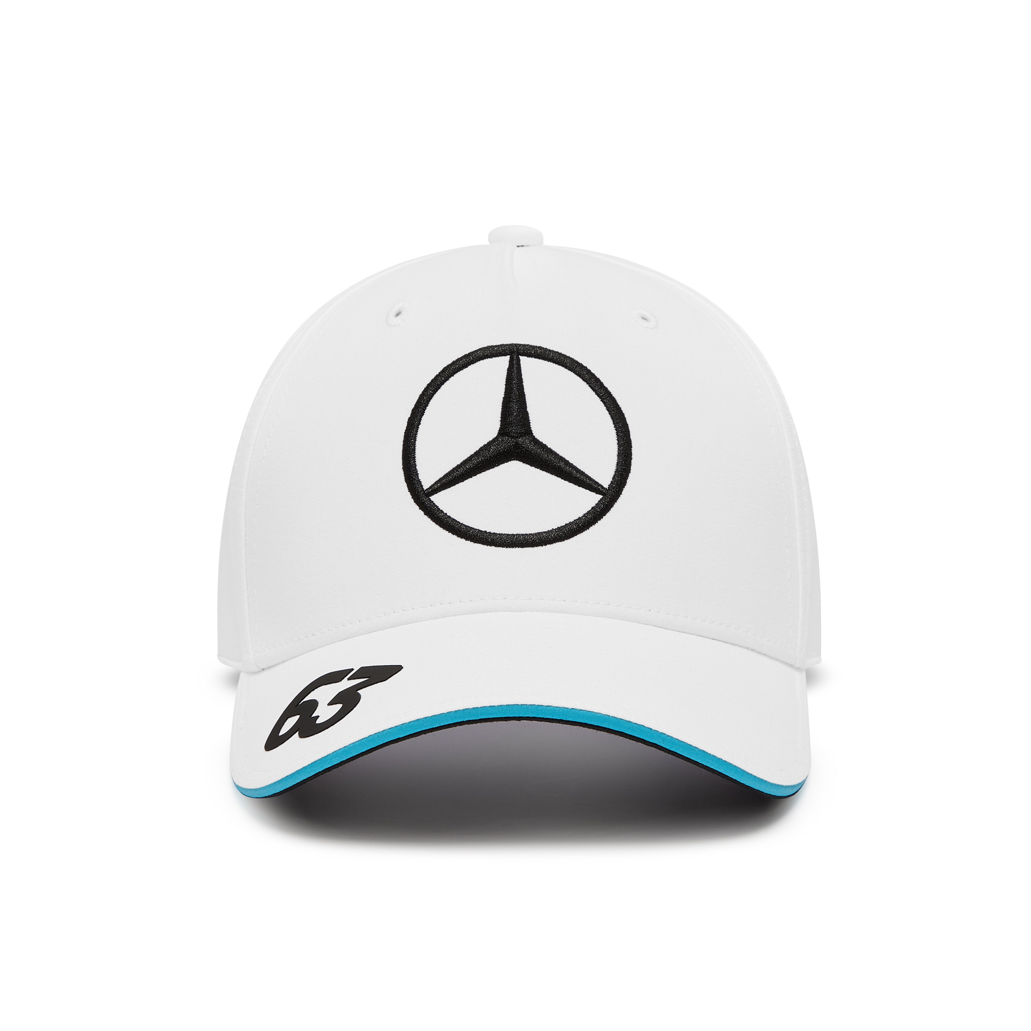 Mercedes AMG Petronas F1 Team George Russell White Baseball Cap 2024