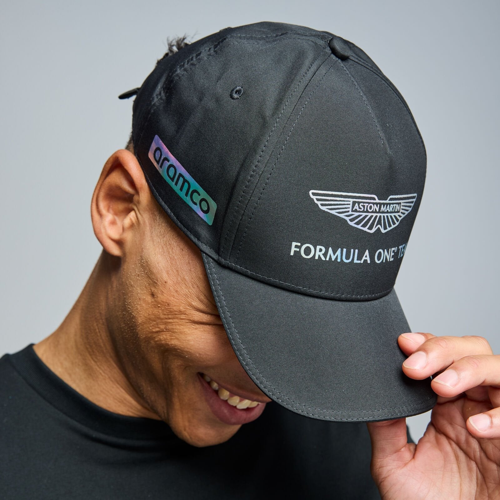 Aston Martin F1 Team 2024 Las Vegas Iridescent Print Baseball Cap