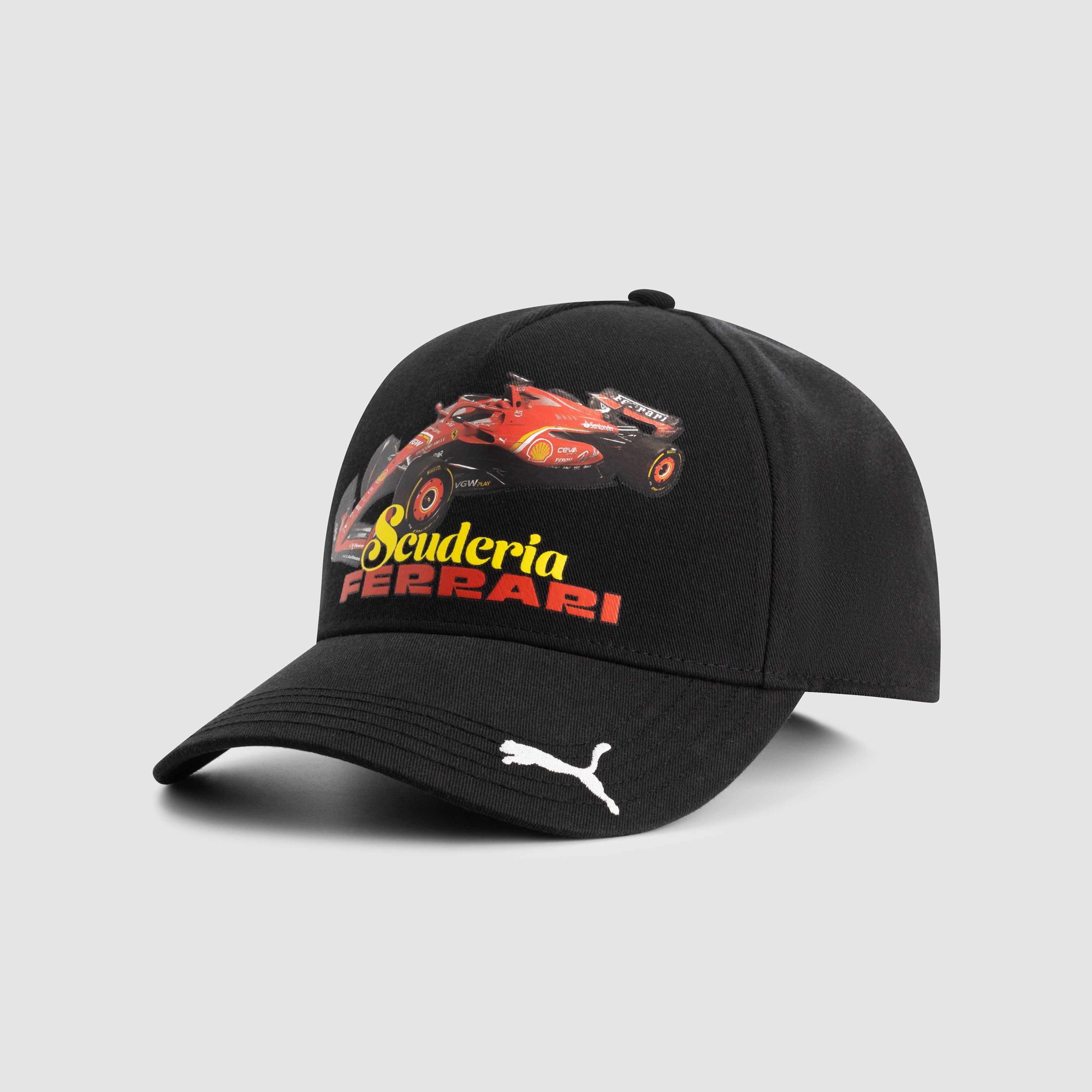 Scuderia Ferrari F1 PUMA Racing Car Print Baseball Cap