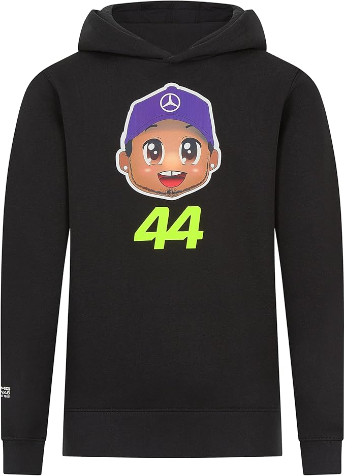 Mercedes AMG Petronas F1 Team Lewis Hamilton Caricature Kids Hoody