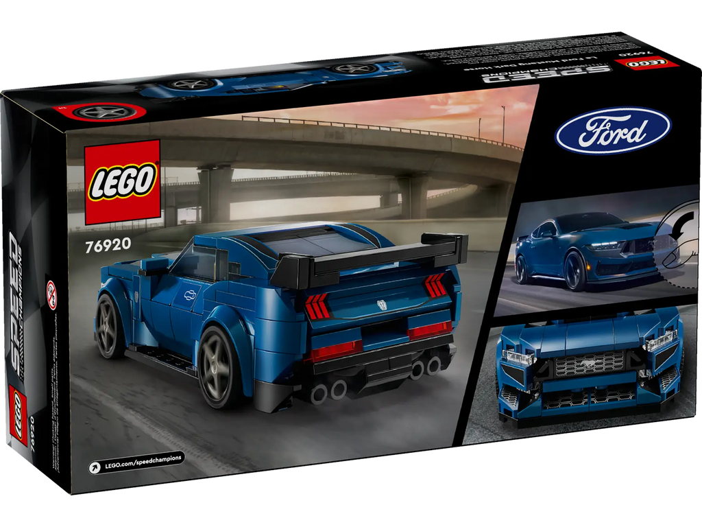 Ford Mustang Dark Horse Sports Car X Lego Speed Champions 76920