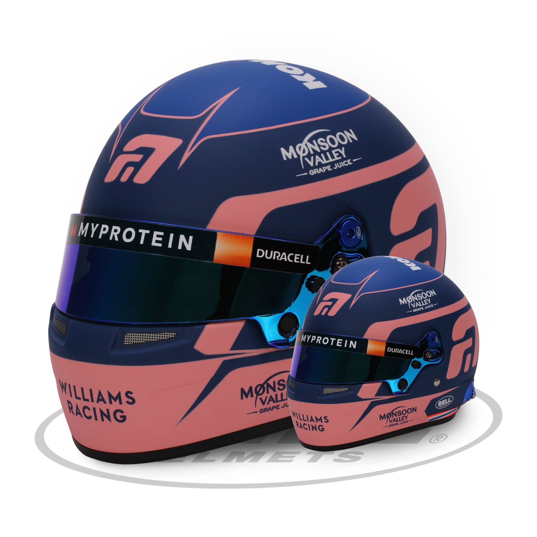 Williams F1 Alex Albon 2024 1/2 Mini Helmet
