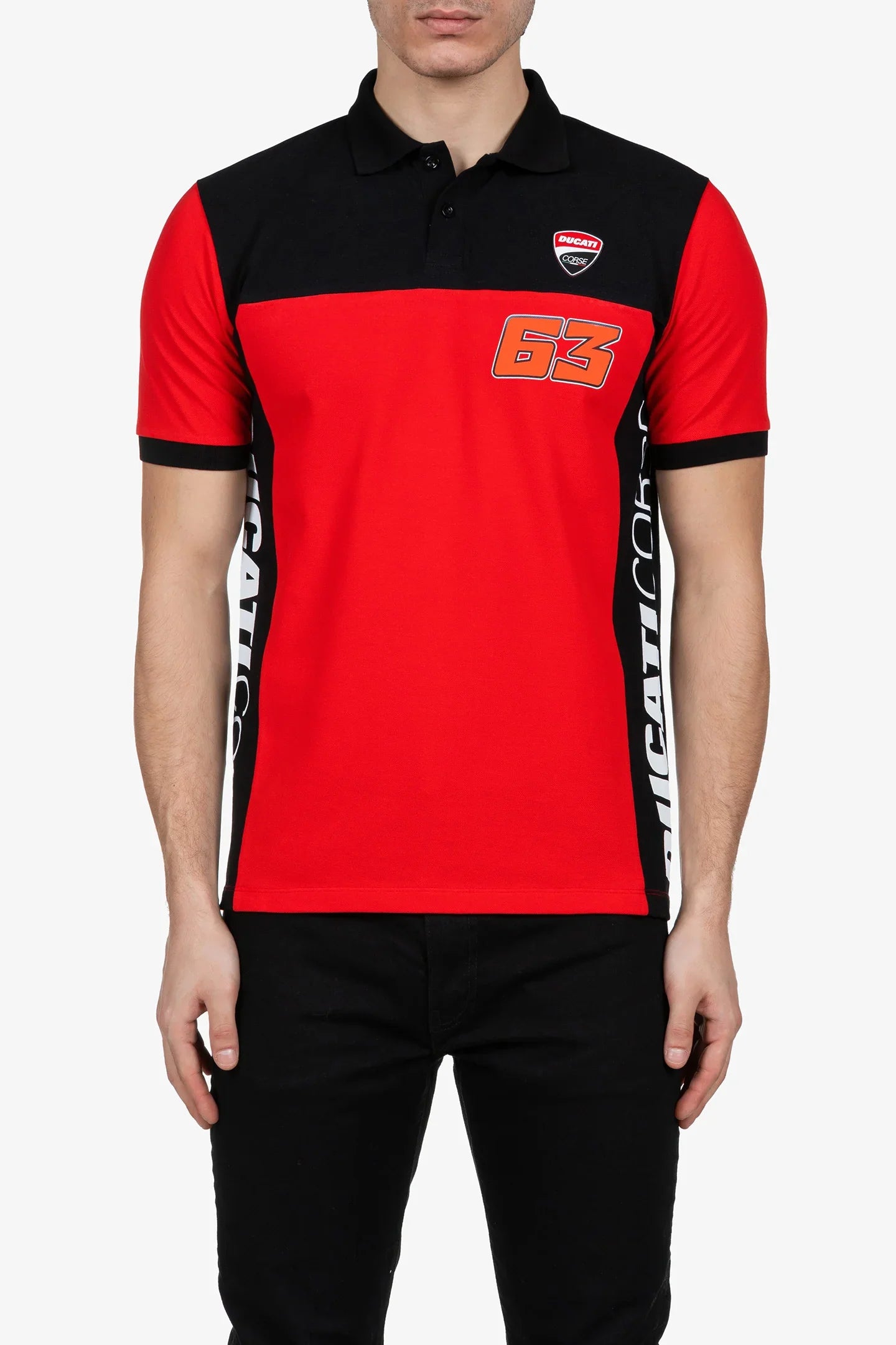 Ducati Corse Pecco Bagnaia #63 Dual Line Poloshirt