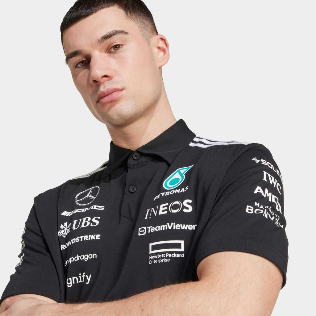 Mercedes AMG Petronas F1 Team Adidas Polo Shirt 2025
