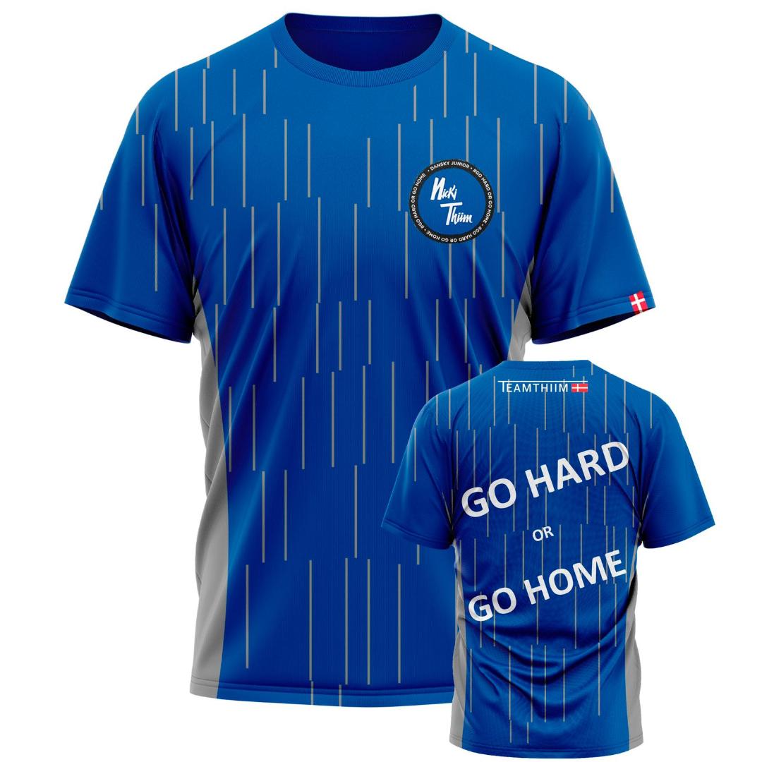 NICKI THIIM ASTON MARTIN RACING - GO HARD OR GO HOME BLUE T-SHIRT