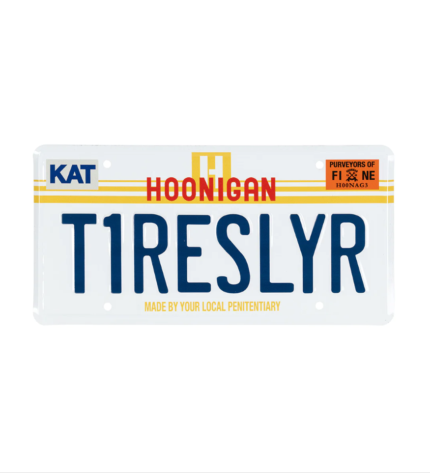 Hoonigan tire Slayer Metal License Plate