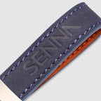 Ayrton Senna Leather And Metal Keyring