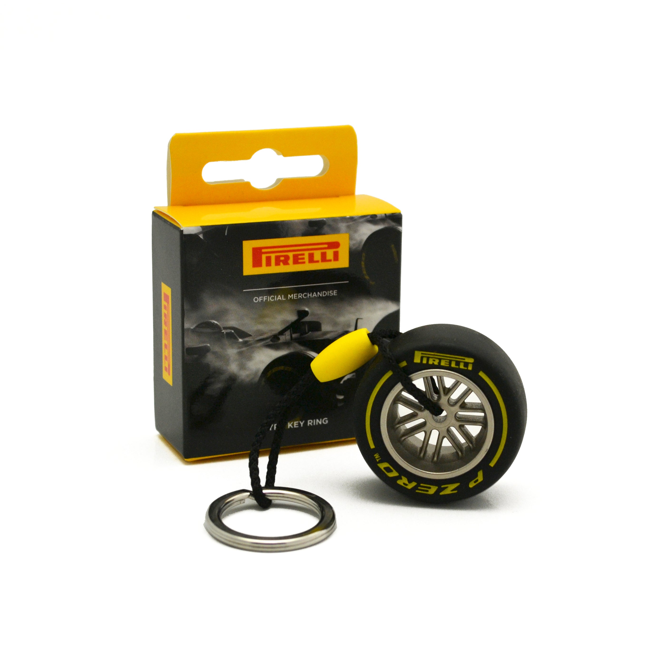 Pirelli Motorsport Yellow Medium Tyre Keyring