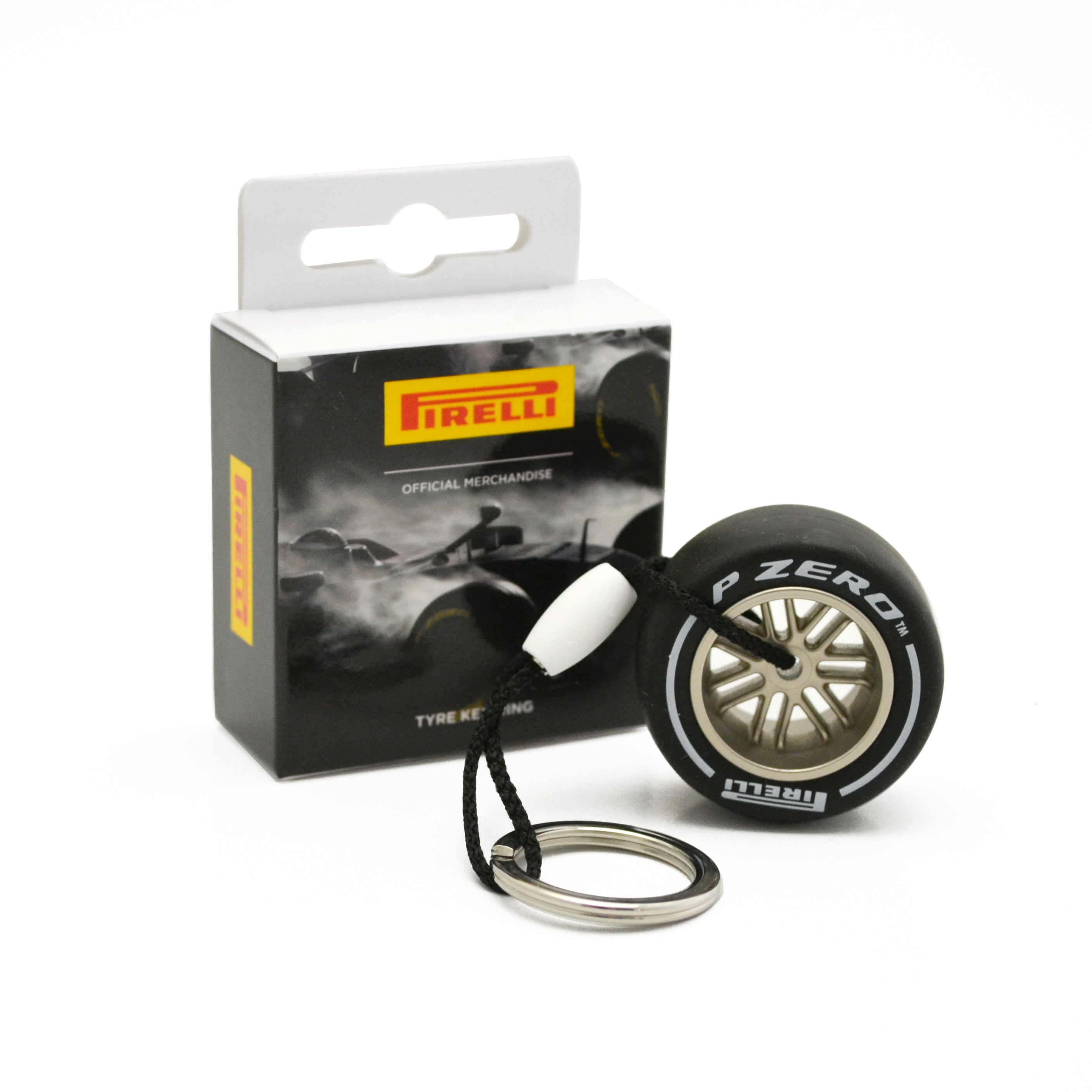 Pirelli Motorsport White Hard Tyre Keyring