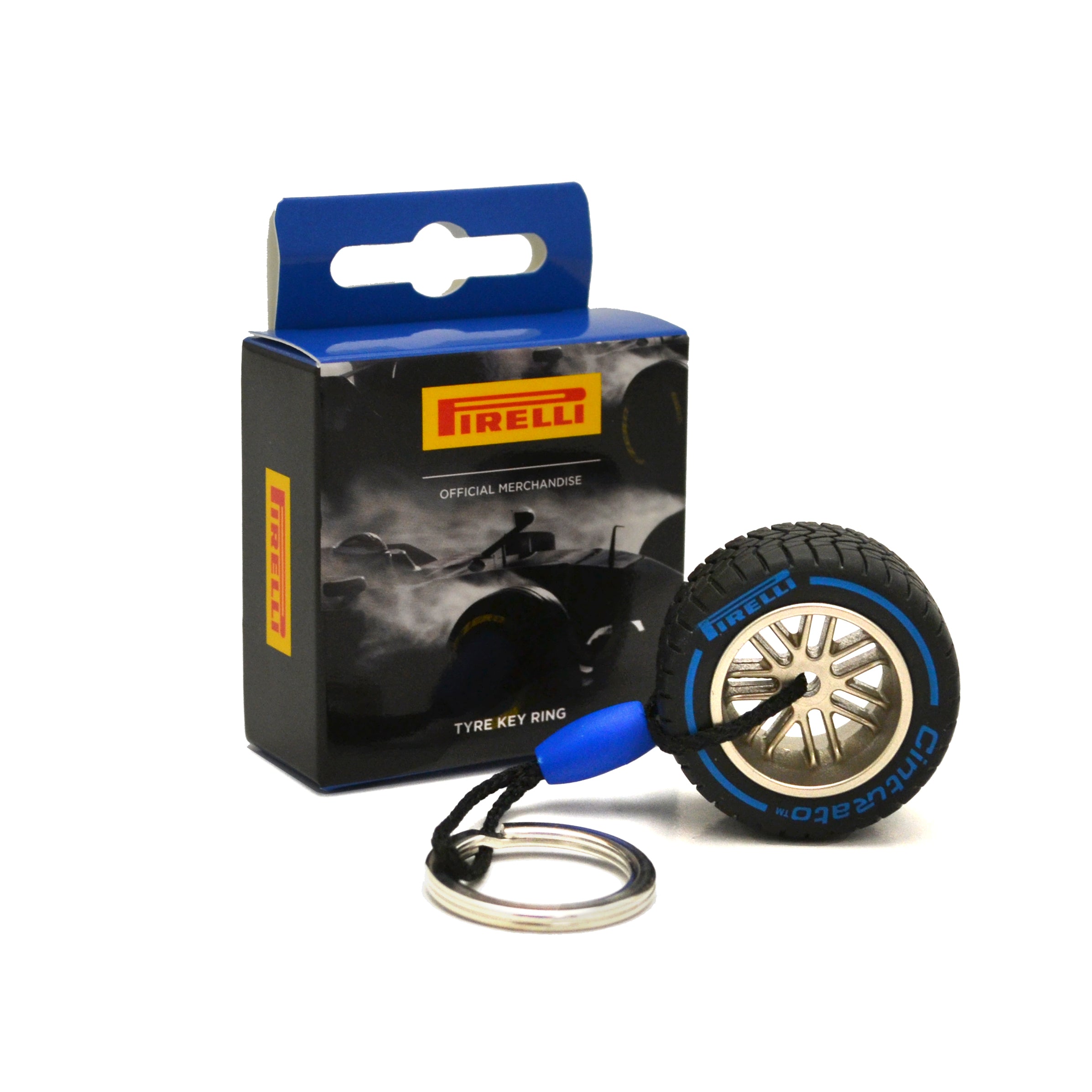 Pirelli Motorsport Blue Wet Rain Tyre Keyring