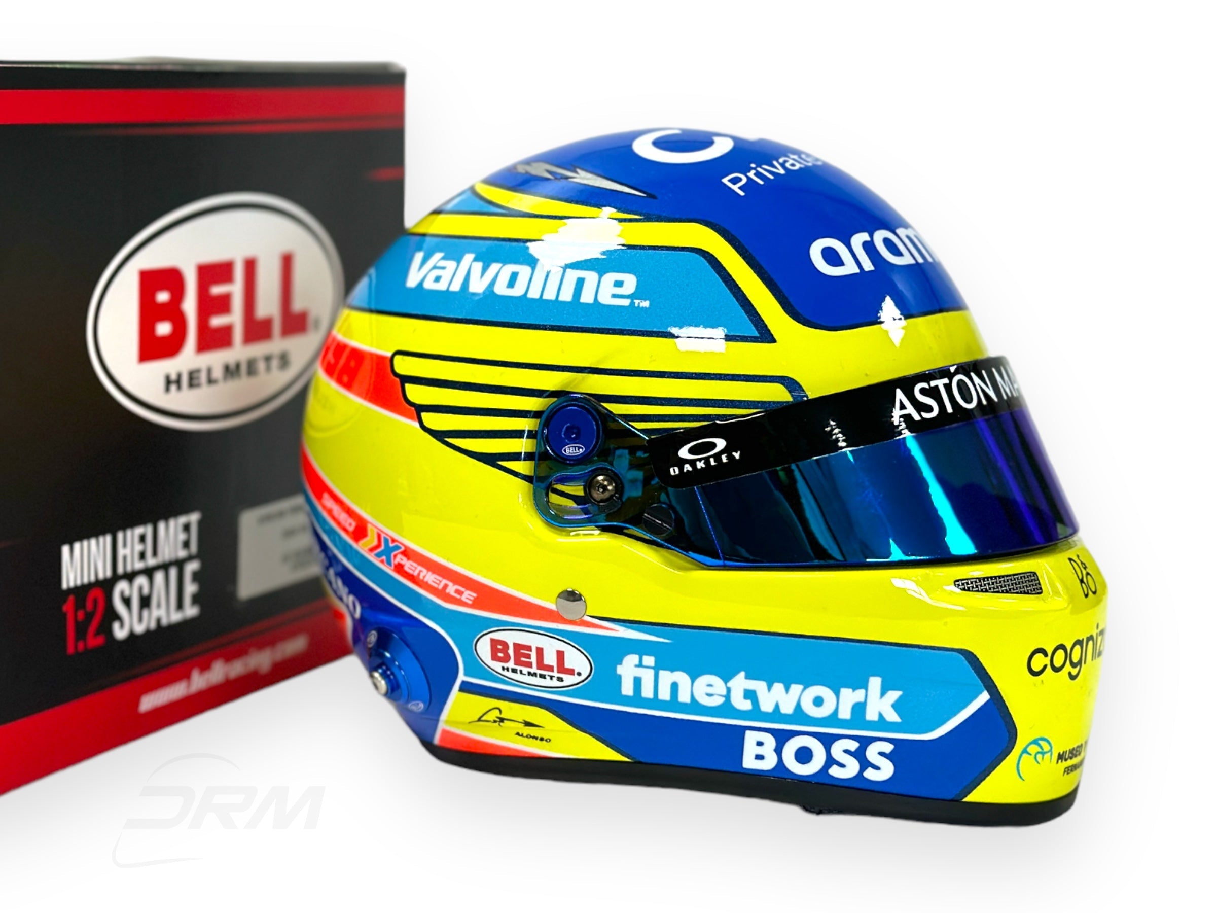 Aston Martin F1 Fernando Alonso 1/2 Scale Mini Helmet 2024