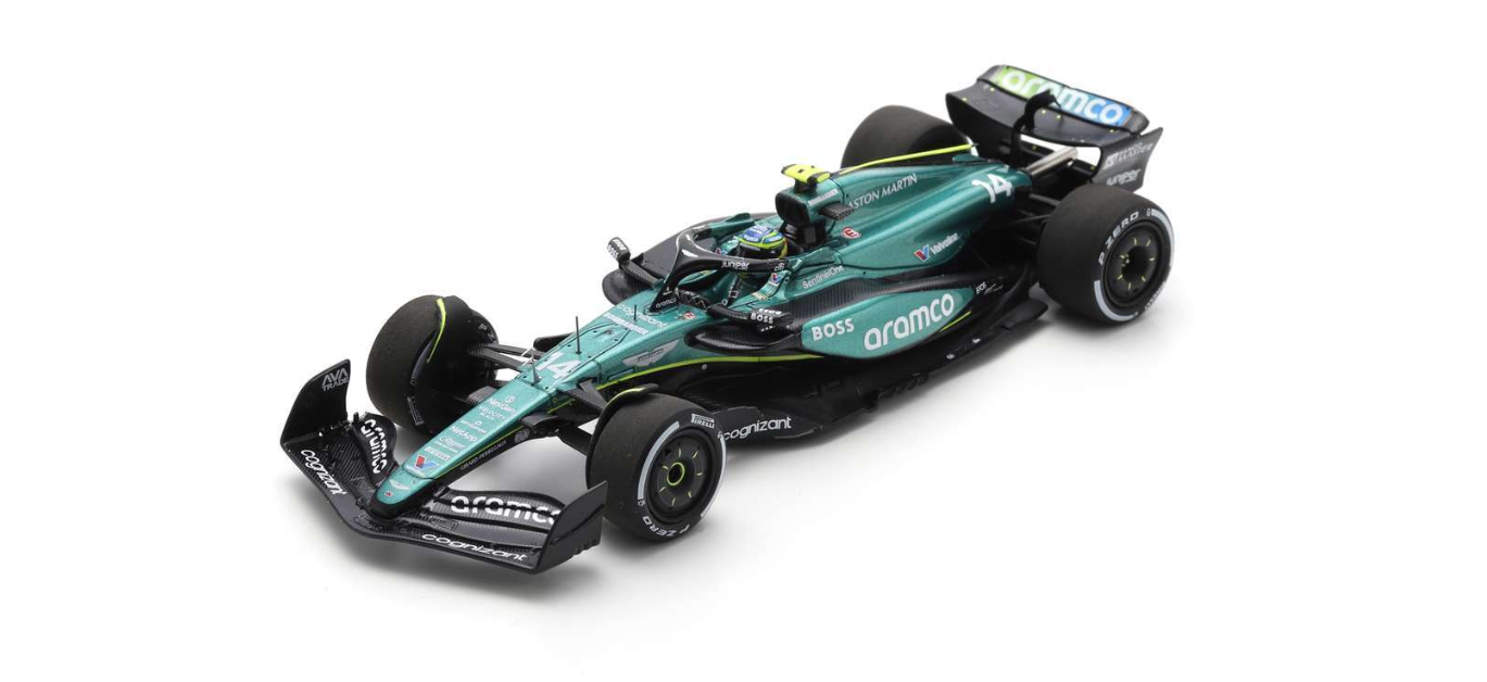 Aston Martin F1 Spark Model Fernando Alonso 1/43 Scale Model Racing Car 2024