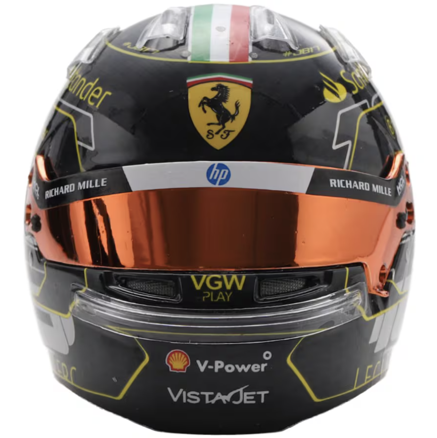 Scuderia Ferrari F1 Official LookSmart Charles Leclerc Monza Winner 1/5 Scale Mini Helmet 2024