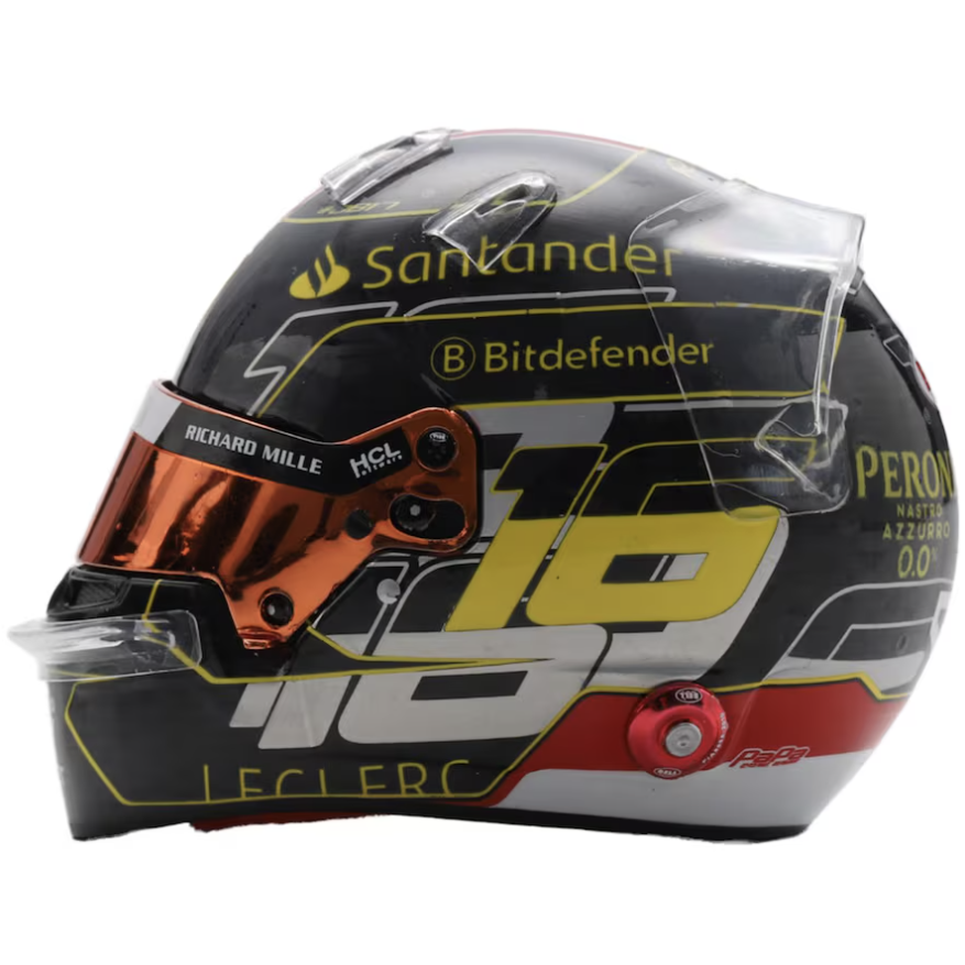 Scuderia Ferrari F1 Official LookSmart Charles Leclerc Monza Winner 1/5 Scale Mini Helmet 2024