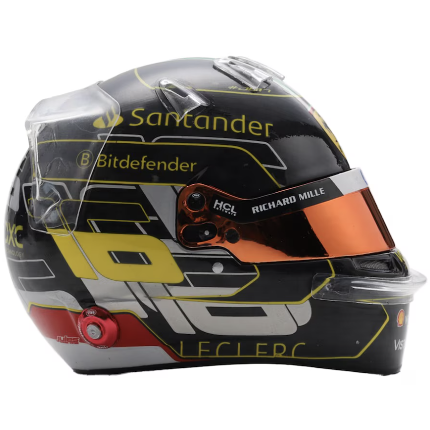Scuderia Ferrari F1 Official LookSmart Charles Leclerc Monza Winner 1/5 Scale Mini Helmet 2024