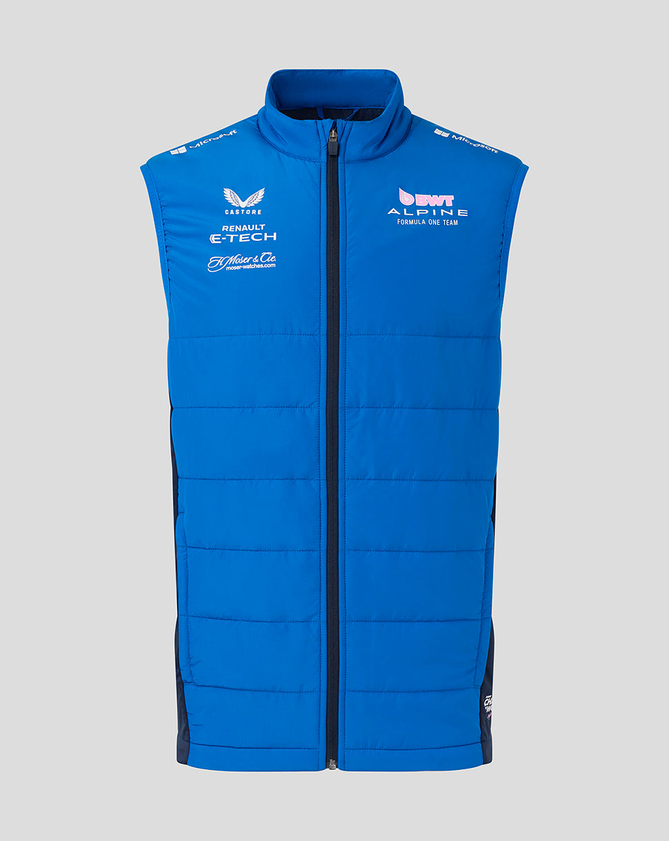 Alpine F1 Team Padded Hybrid Gilet Jacket 2025